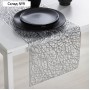 Дорожка на стол Доляна «Паутинка», 30×150 см, цвет серебряный