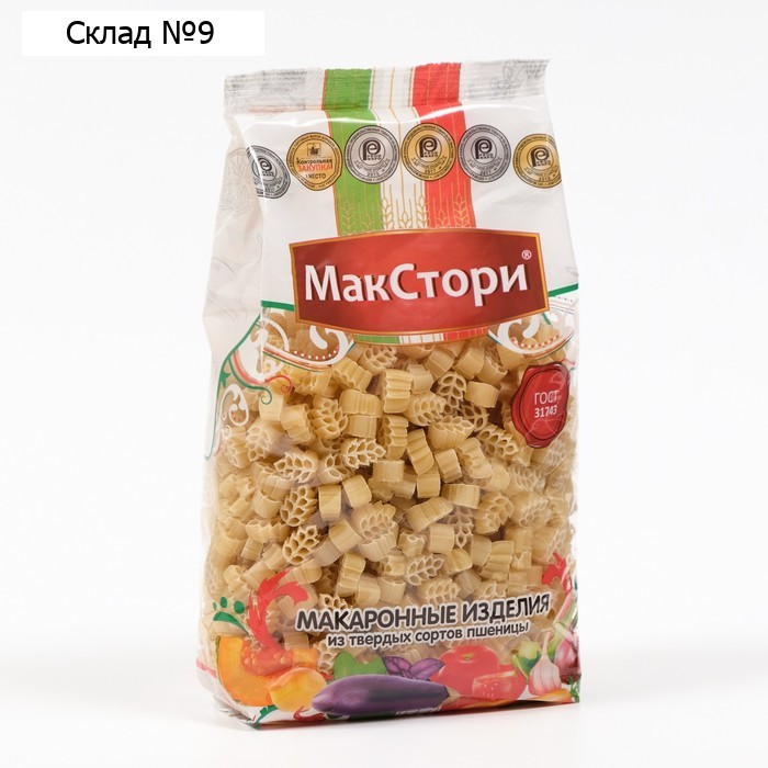 Макаронные изделия "МакСтори" из твердых сортов пшеницы, колосок , 400 г