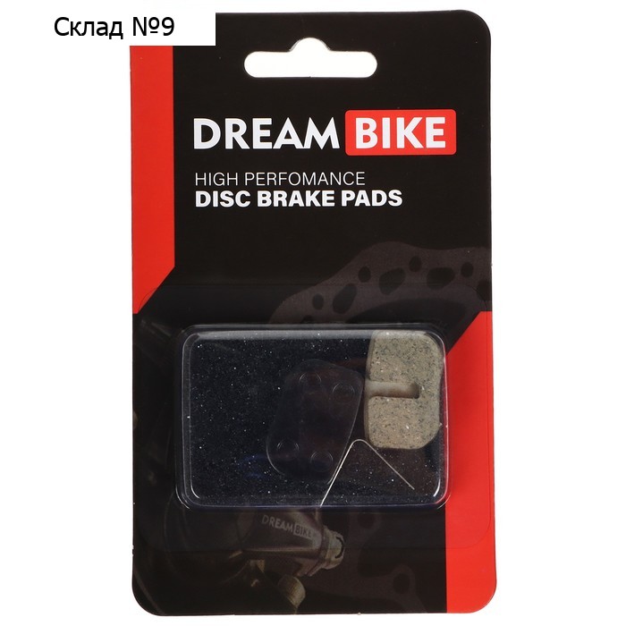 Колодки для дисковых тормозов Dream Bike M08, органические, длина 27 мм