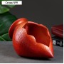 Фигурное кашпо «Амфора» бордо/медь, 21х14х12 см