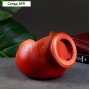 Фигурное кашпо «Амфора» бордо/медь, 21х14х12 см