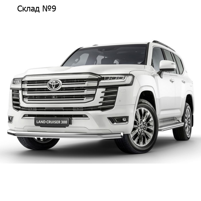 Защита переднего бампера d76 Rival, Toyota Land Cruiser 300 (70 Anniversary) 2021-н.в., нерж. сталь, R.5727.002