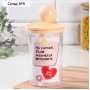 Банка для хранения сыпучих продуктов и круп с ложкой «На случай если захочется вкусного», 700 мл