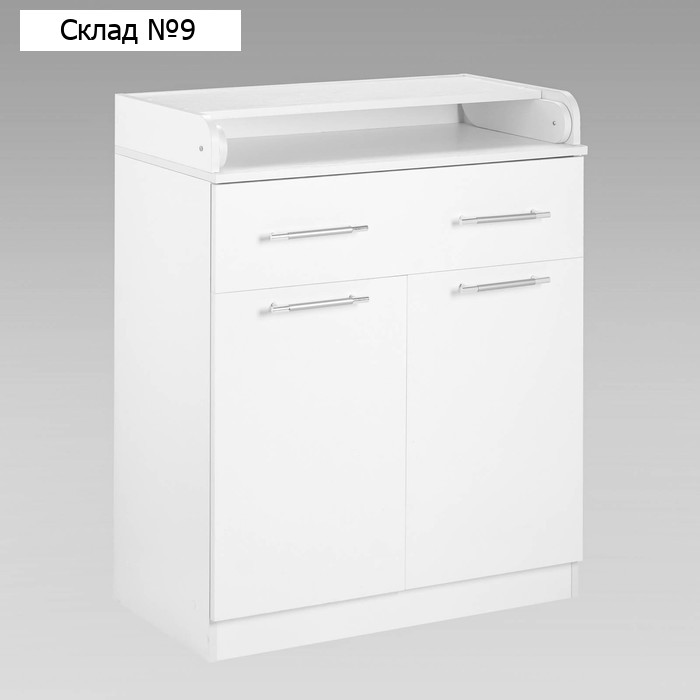 Комод КП-1   2ств. 1 ящ. двухстворчатый, 1000х850х440/730, Белый