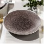 Тарелка фарфоровая плоская NATUR SAND, d=20 см, цвет коричневый