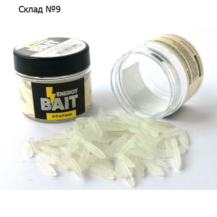 Искусственная насадка ENERGY BAIT «Опарыш» L, 90 шт, цвет светонакопительный