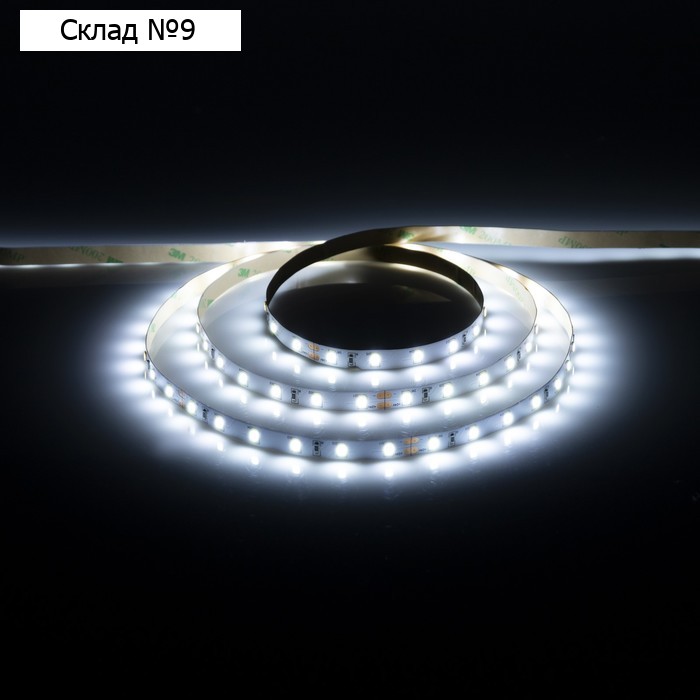 Cветодиодная лента SWG 5 м, IP20, SMD2835, 60 LED/м, 4.8 Вт/м, 24 В, 6500К
