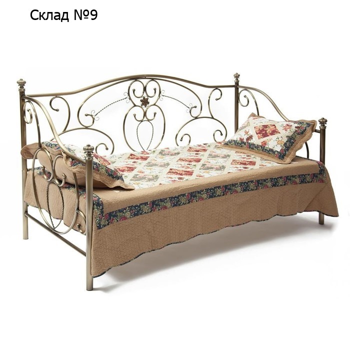 Кровать  JANE 90х200 см, Античная медь