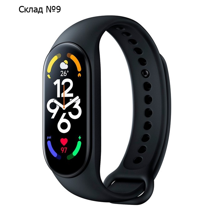 Фитнес-браслет Xiaomi Mi Smart Band 7, 1.62", Amoled, BT5.2, 250 мАч, чёрный