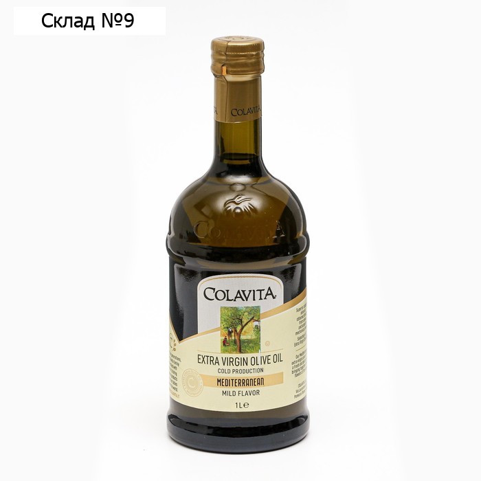 Масло оливковое нерафинированное высшего качества Colavita E.V. "Mediterranean", 1 л