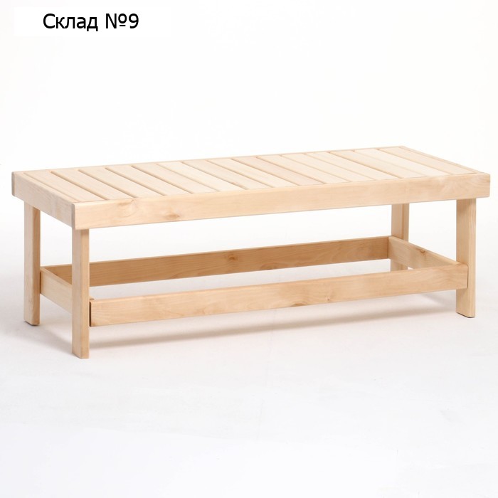 Скамейка "Топчан" 120х40х45 см, липа