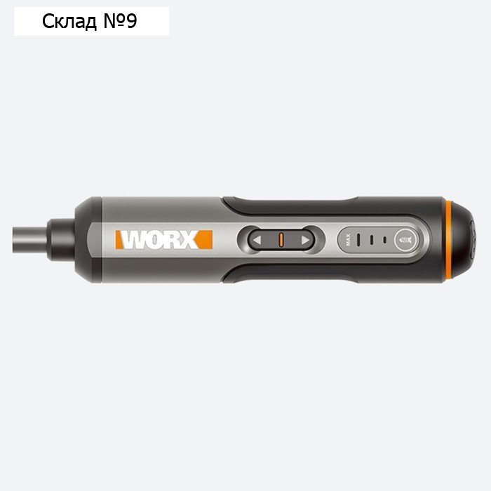 Отвертка аккумуляторная WORX WX240, 4 В, 2,5 Нм, 1.5 Ач, набор оснастки