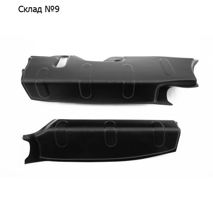 Накладки на бок. стойки багажника Renault Duster I 2010-2014, Nissan Terrano 2014-, шагрень   930807
