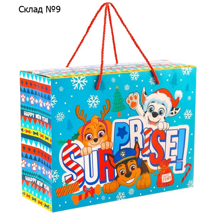 Пакет-коробка «Surprise», 15х40х30 см, Paw Patrol