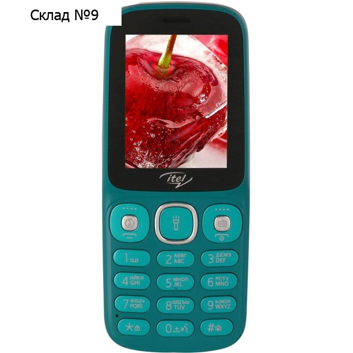 Сотовый телефон Itel it5026, 2.4", 2 sim, microSD, 0.08 Мп, BT, FM, 1200 мАч, зеленый