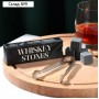 Набор Whiskey stones, камни для виски 4 шт, щипцы