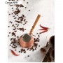 Турка для кофе "Армянская джезва", чистая медная, низкая, 280 мл