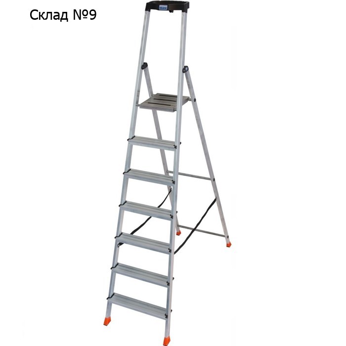 Стремянка KRAUSE SAFETY 7, алюминиевая, 7 ступеней