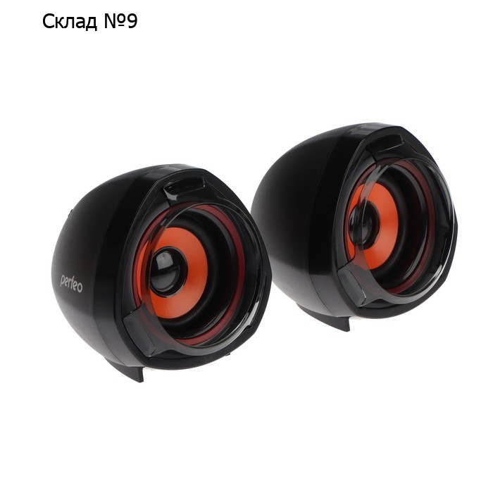 Компьютерные колонки 2.0 Perfeo "TAM-TAM", 2х3Вт, USB, черные