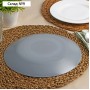 Тарелка плоская Lillie Granit, d=25 см, цвет серый