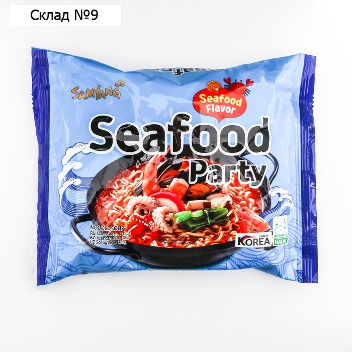 Лапша СИФУД ПАТИ со вкусом морепродуктов 125г  м/у