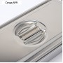Контейнер для еды 3 секции, 34×15,5×7, с крышкой, нержавеющая сталь, серебристый