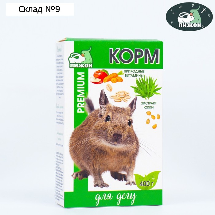 Корм "Пижон Премиум" для дегу, 400 г
