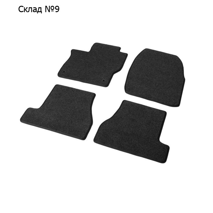 Коврики салона AutoFlex Standard Ford Focus III, седан, 2011-2019, текстиль, графит