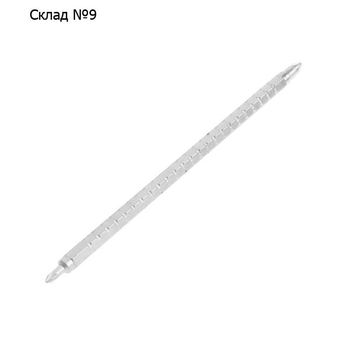 Сменное жало для отвертки ТУНДРА, CrV, двухстороннее, PZ0 - PZ1, 160 мм