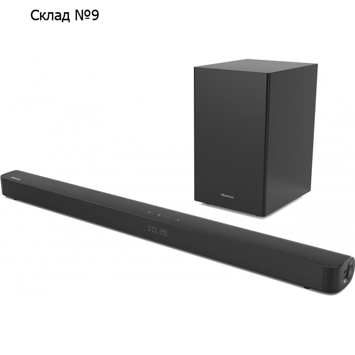 Саундбар Hisense HS212F 2.1, беспроводной, 120+60 Вт, чёрный