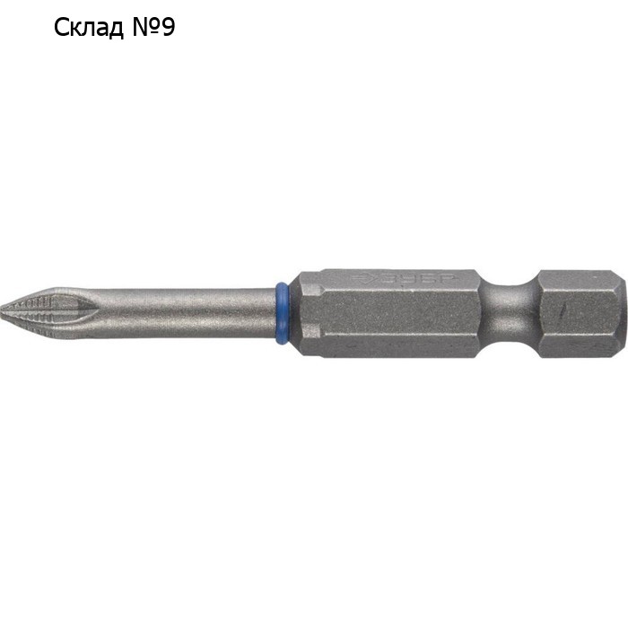 Биты ЗУБР 26013-1-50-2, кованые, CrMo, хвостовик E 1/4″, PZ1 х 50 мм, 2 шт.