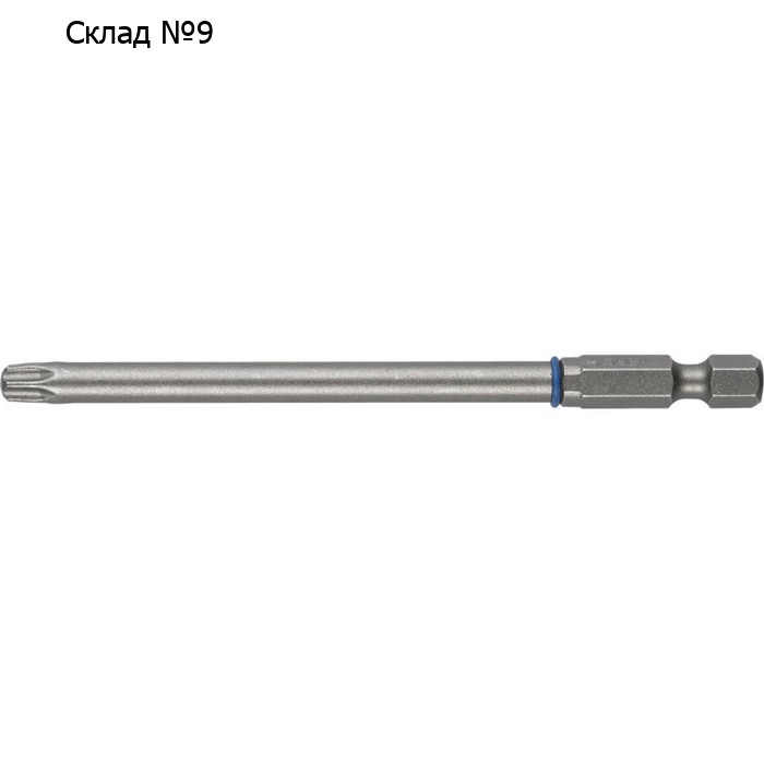 Бита ЗУБР 26015-30-100-1, кованая, CrMo, хвостовик E 1/4″, T30, 100 мм, 1 шт.