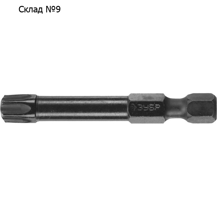 Бита ударная ЗУБР 26025-40-50-S2, T40 х 50 мм, 2 шт.