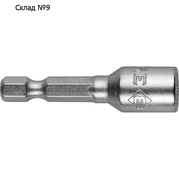 Биты с торцевой головкой ЗУБР 26392-06-02, магнит, CrV, E 1/4″, 6 х 45 мм, 2 шт.