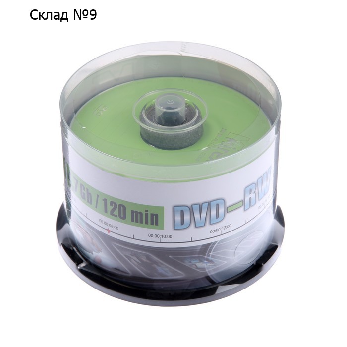 Диск DVD-RW Mirex Brand, 4x, 4.7 Гб, Cake Box, 50 шт