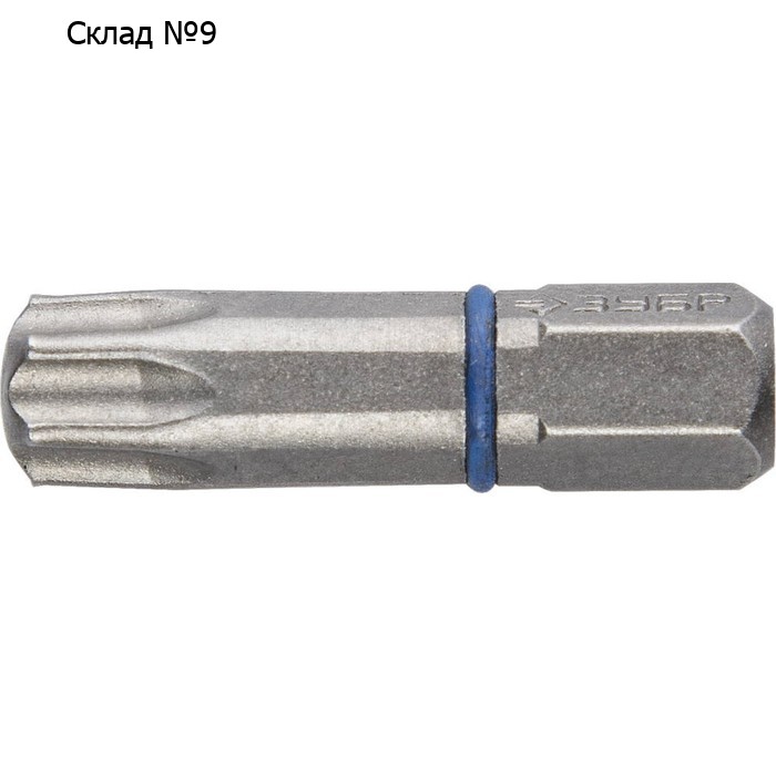 Бита ЗУБР 26015-30-25-2, кованая, CrMo, хвостовик C 1/4″, T30 х 25 мм, 2 шт.