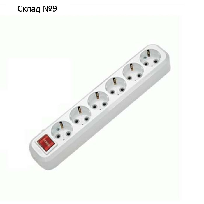 Колодка удлинителя Makel MGP231, 6 розетки