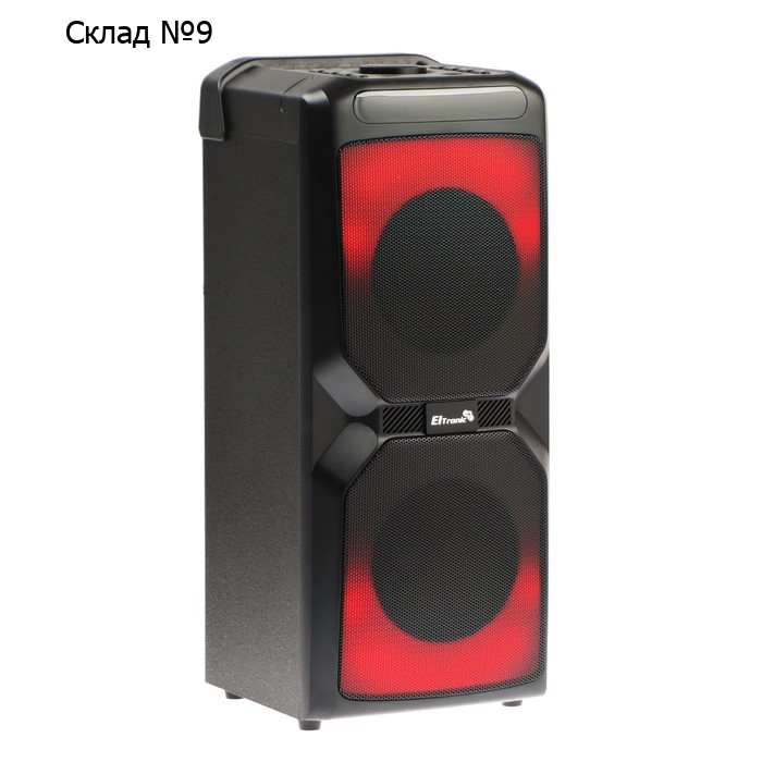 Портативная караоке система Eltronic Wave 300, 80 Вт, BT, SD, AUX, USB, 2400 мАч, чёрная