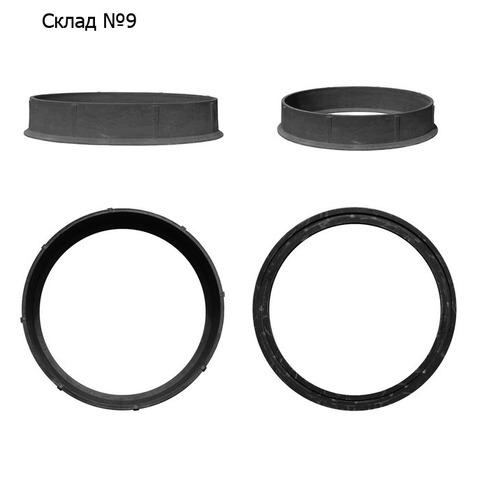 Кольцо колодца ППК, 75 × 20 см, чёрный, КК-750