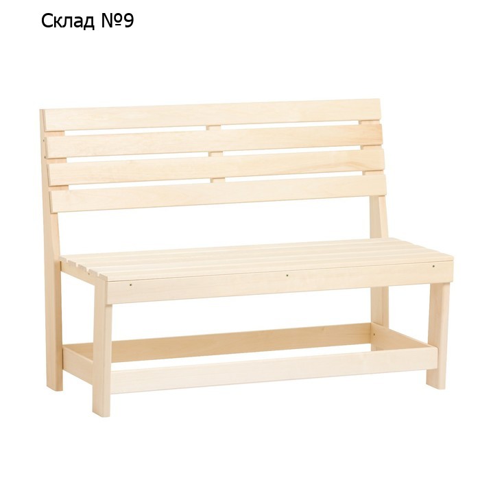 Скамейка из наличника, 120×50×90см, из липы, "Добропаровъ", Экстра