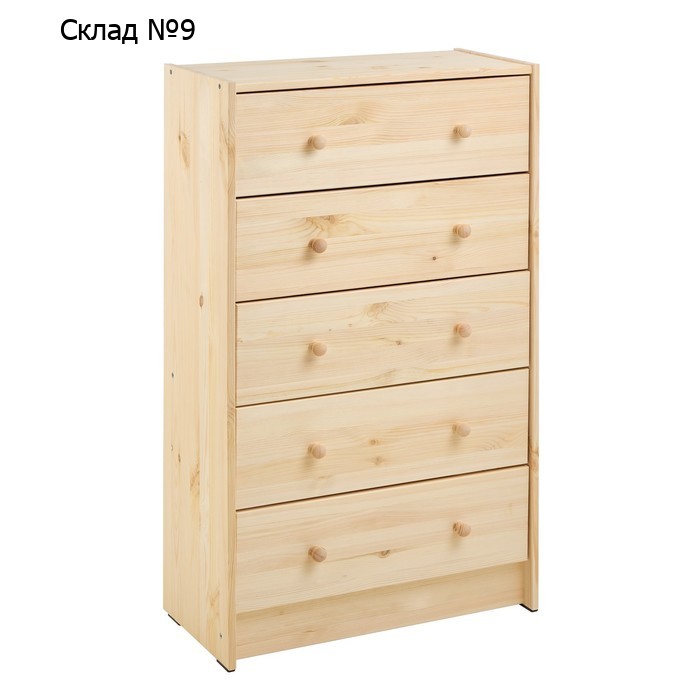 Комод RAST 5, 62х30х109, Массив сосны