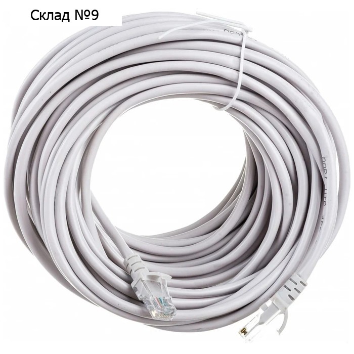 Патч-корд DORI, UTP 4 кат., RJ-45(m)-RJ-45(m), 10 м, серый