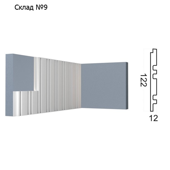 Стеновая панель Kr200SP, 12,2х1,2х200 см