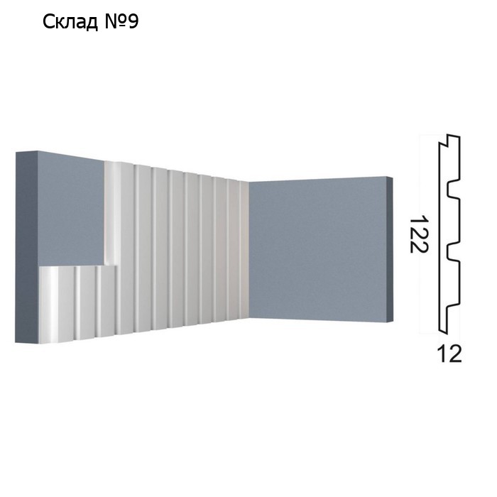 Стеновая панель Kr204SP, 12,2х1,2х270 см