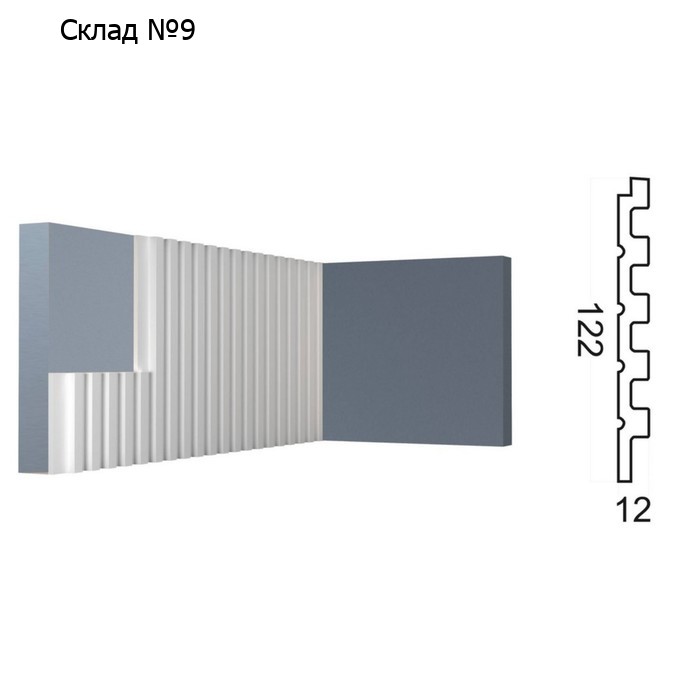 Стеновая панель Kr208SP, 12,2х1,2х270 см