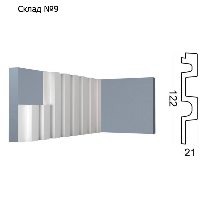 Стеновая панель Kr216SP, 12,2х2,1х270 см