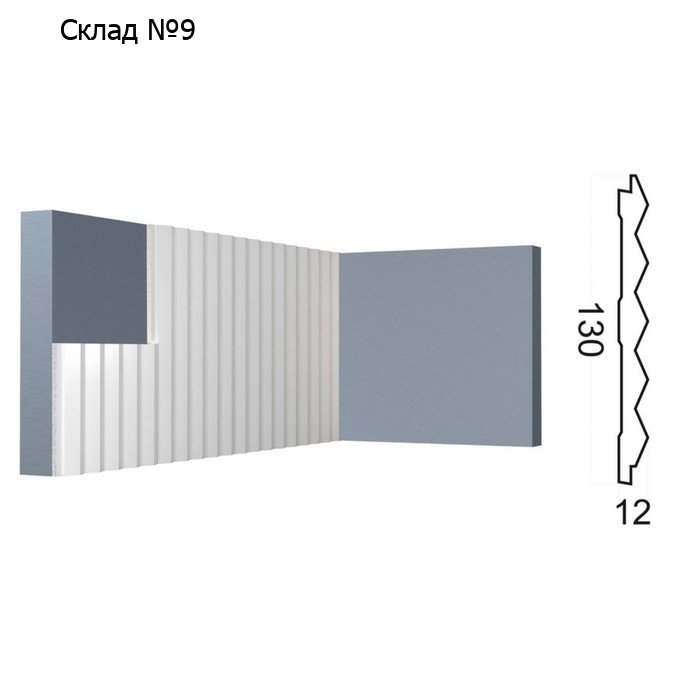 Стеновая панель Kr224SP, 13х1,2х270 см