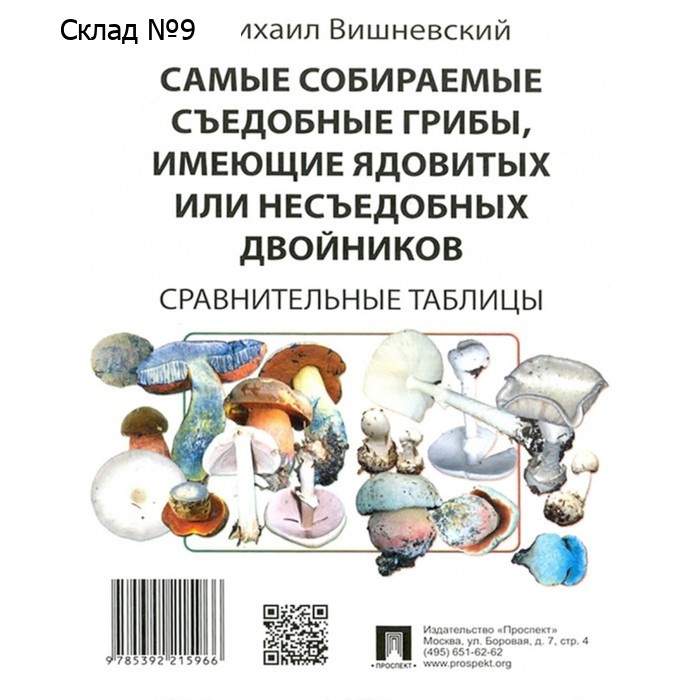 Самые собираемые съедобные грибы, имеющие ядовитых или несъедобных двойников. Вишневский М.