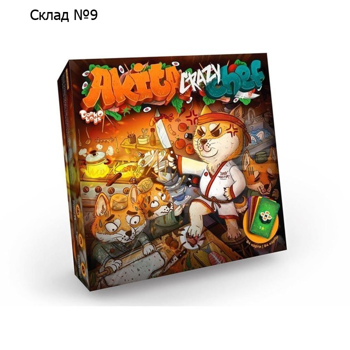 Развлекательная настольная игра серии Akita Crazy Chef