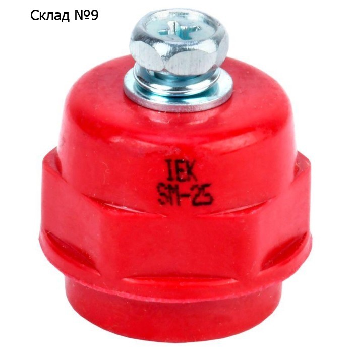Изолятор IEK YIS11-25-06-B SM25, силовой, с болтом